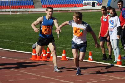 На стадионе ЦСК Рязани прошла традиционная легкоатлетическая эстафета